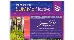 Desktop Screenshot of portdoversummerfestival.com