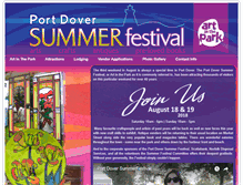 Tablet Screenshot of portdoversummerfestival.com